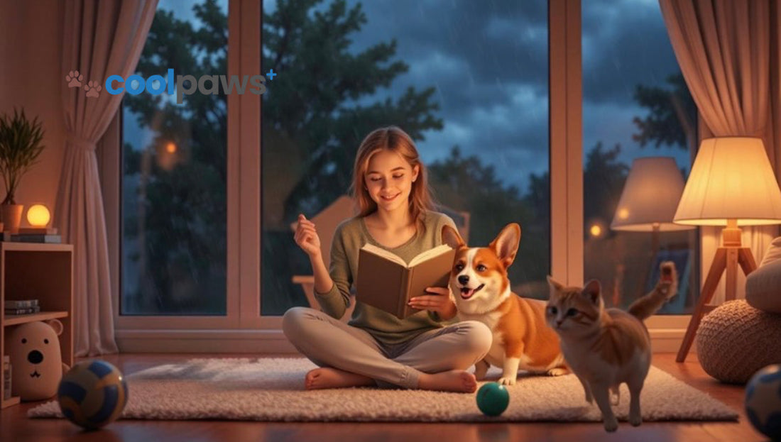 Rain, Cold, and Cozy Chaos: How to Keep Your Pet Happy Indoors on a Dreary Day🐾