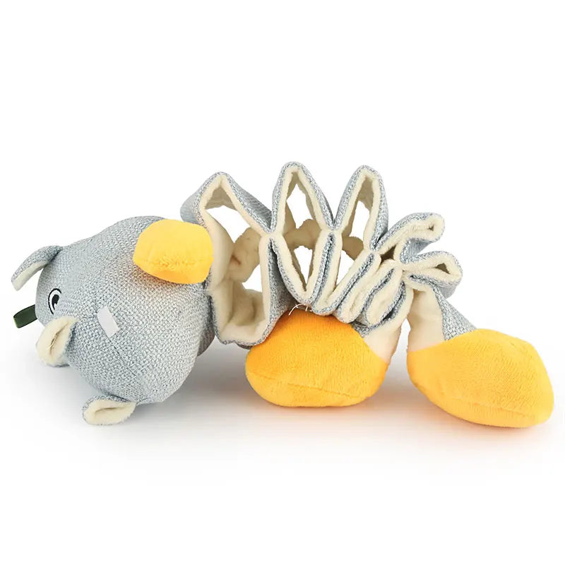 Slow Feeder Plush Dog Toy – Koala, Kangaroo, Hippo Design