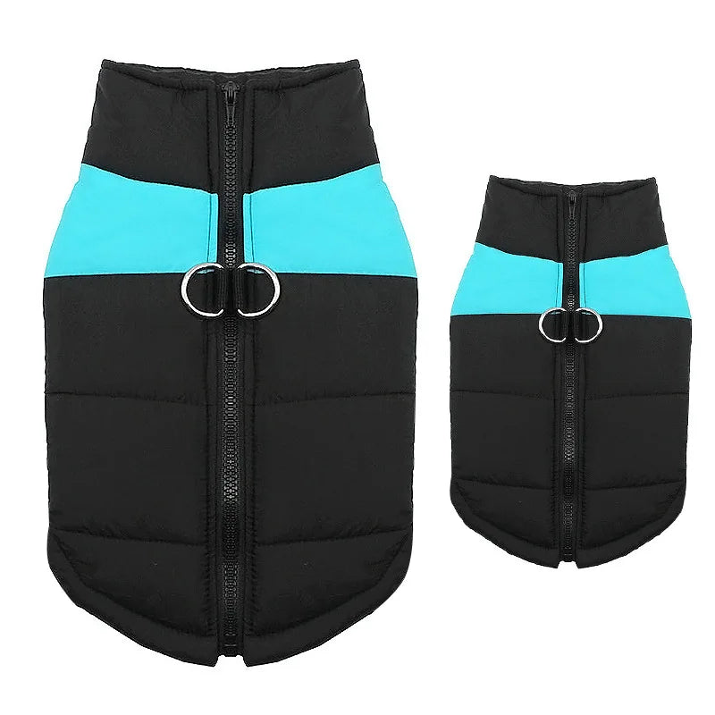 Waterproof Padded Dog Jacket - Winter Zipper Vest for Dogs
