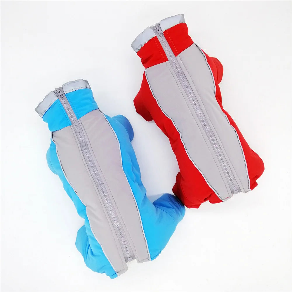 Waterproof Winter Dog Jumpsuit – Warm Reflective Coat for Small Dogs