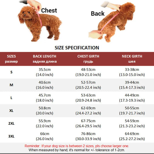 Plaid Winter Dog Jacket – Reflective & Windproof