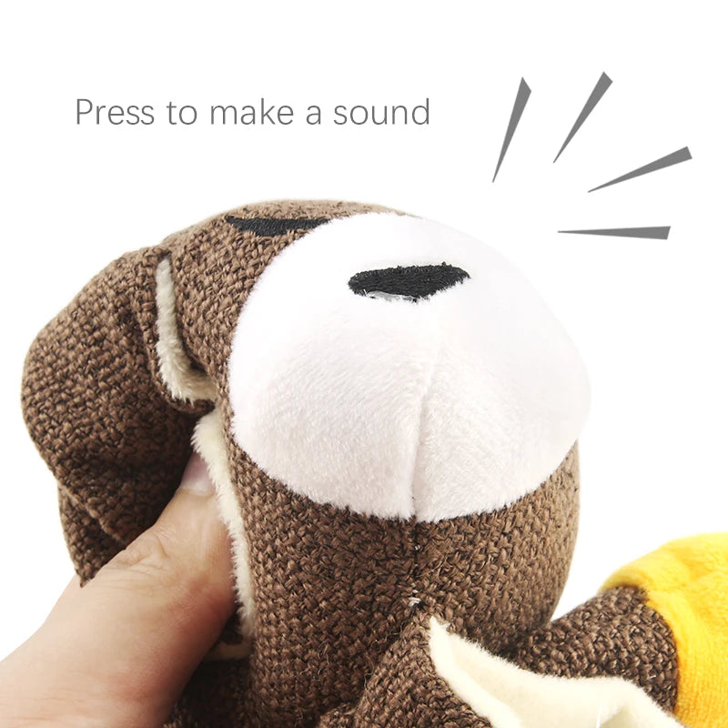 Slow Feeder Plush Dog Toy – Koala, Kangaroo, Hippo Design
