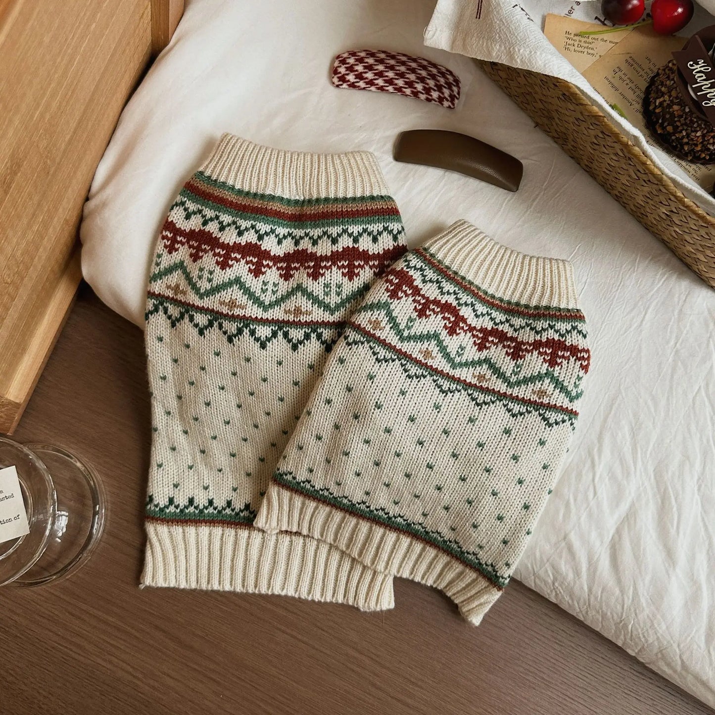 Striped Warm Dog Sweater – Cozy Winter Outfit for Small Dogs