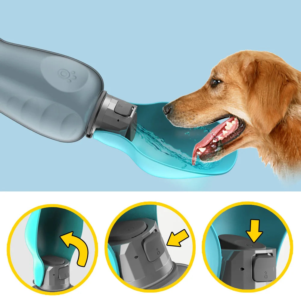 PawBreeze Hydration Bottle - Leakproof Travel Dispenser