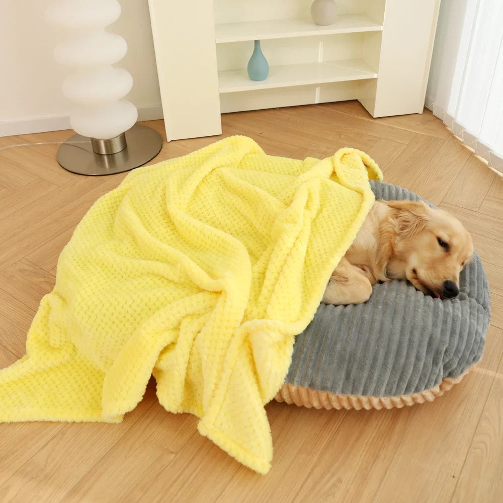 Winter Soft Dog Bed – Warm Floor Mat for Dogs & Cats