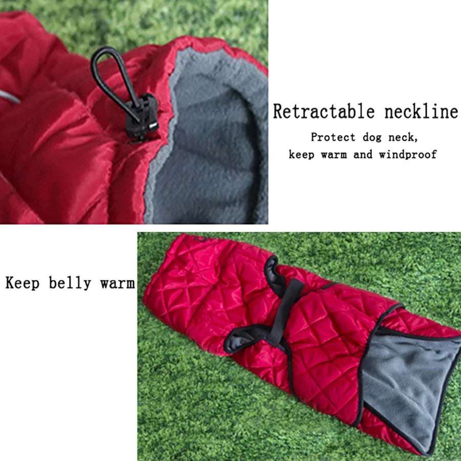Waterproof Reflective Dog Jacket - Warm Outdoor Winter Vest