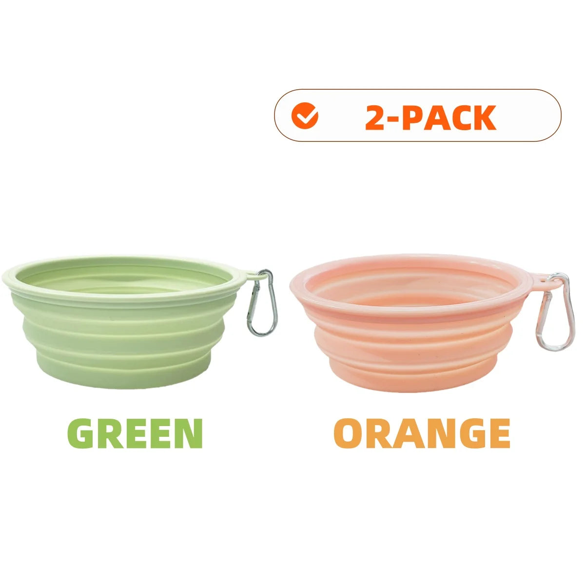 PawSip™ Travel Bowls - Collapsible 2-Pack