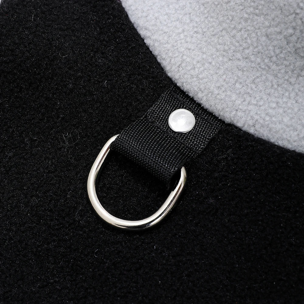 Winter Fleece Dog Jacket Vest with D-Ring – Small Dogs & Cat