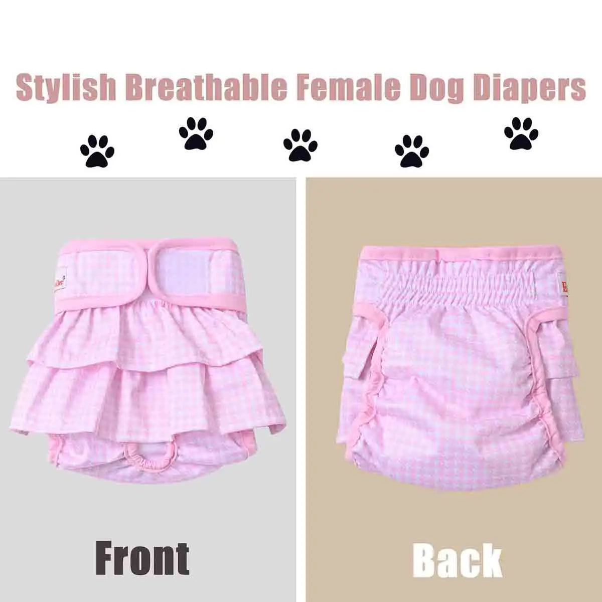 PawDress™ Washable Dog Diaper Dress - Cute & Comfortable