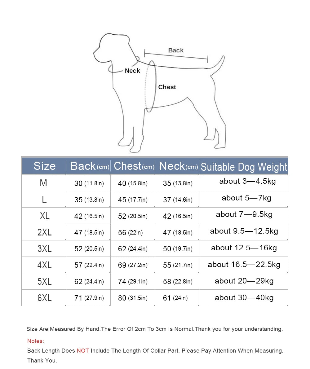 Winter Dog Coat with Harness – Warm Padded Jacket for Big Dogs