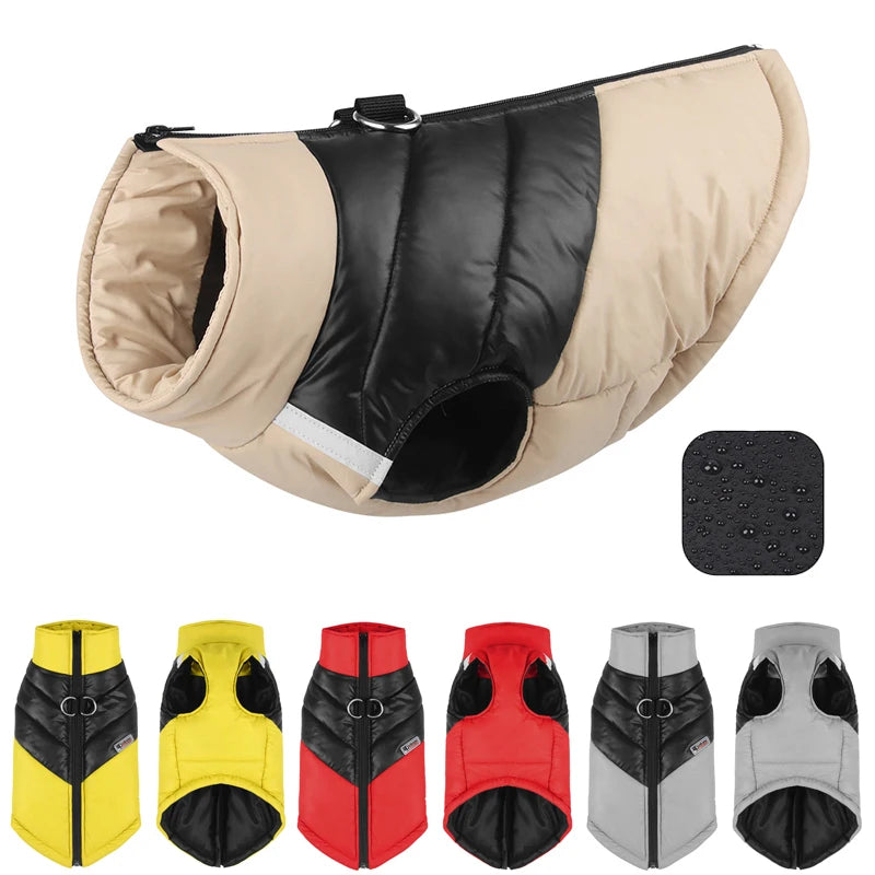 Waterproof Dog Jacket – Winter Warm Vest for Small & Large Dogs