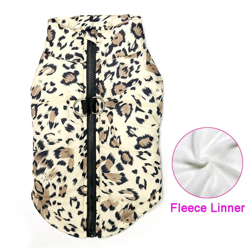 Waterproof Padded Dog Jacket - Winter Zipper Vest for Dogs