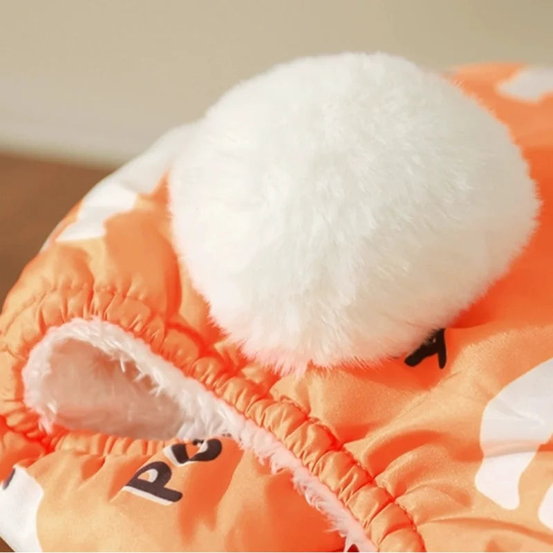 Waterproof Dog Winter Jumpsuit – Warm Cotton Four-Legged Coat