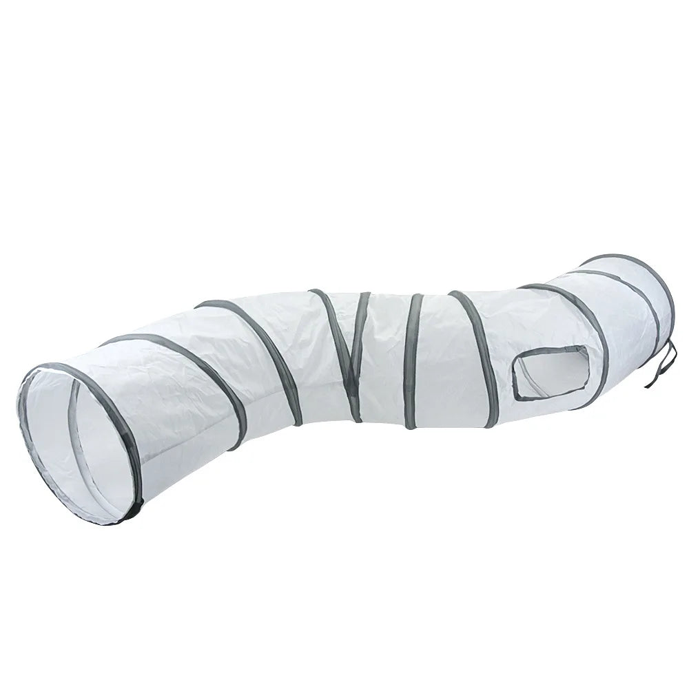 Foldable Cat Tunnel Toy - Interactive Tube for Cats & Rabbits