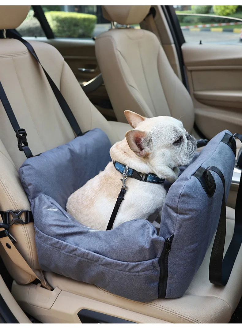 Inflatable Dog Car Seat Bed – Portable Booster for Small Pets