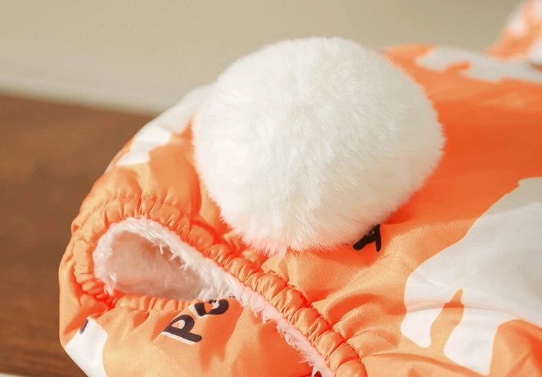 Waterproof Dog Winter Jumpsuit – Warm Cotton Four-Legged Coat