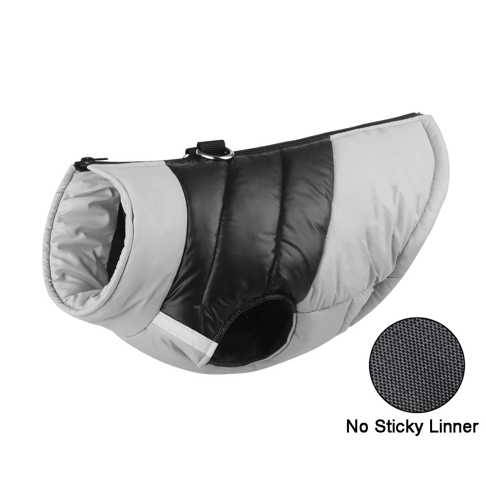 Waterproof Padded Dog Jacket - Winter Zipper Vest for Dogs