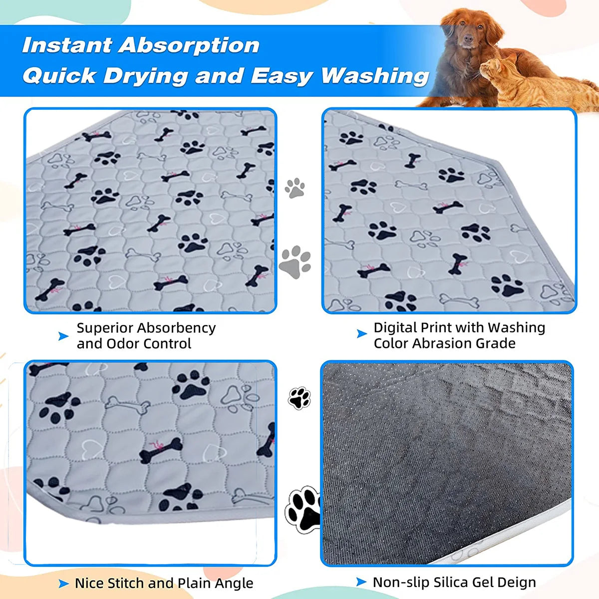 PawfectPad™ - Reusable Dog Training Mats (2-Pack)