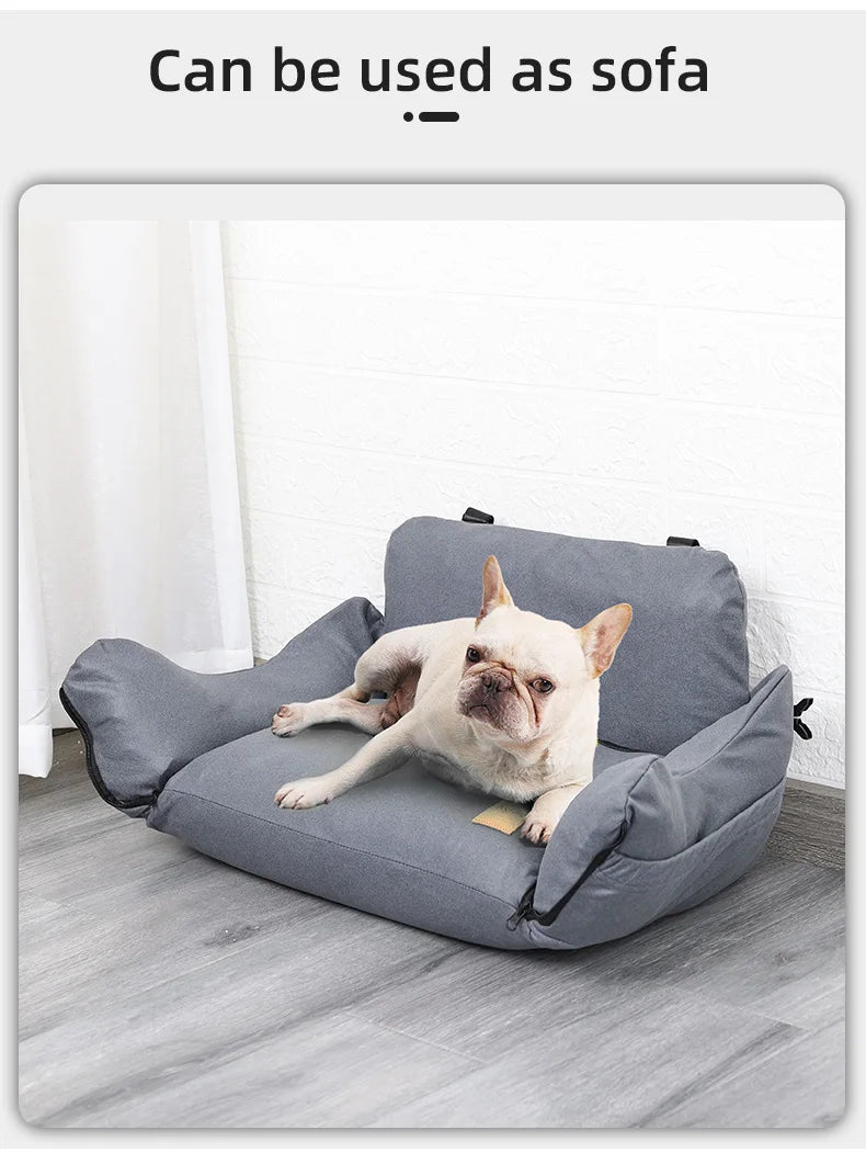 Inflatable Dog Car Seat Bed – Portable Booster for Small Pets