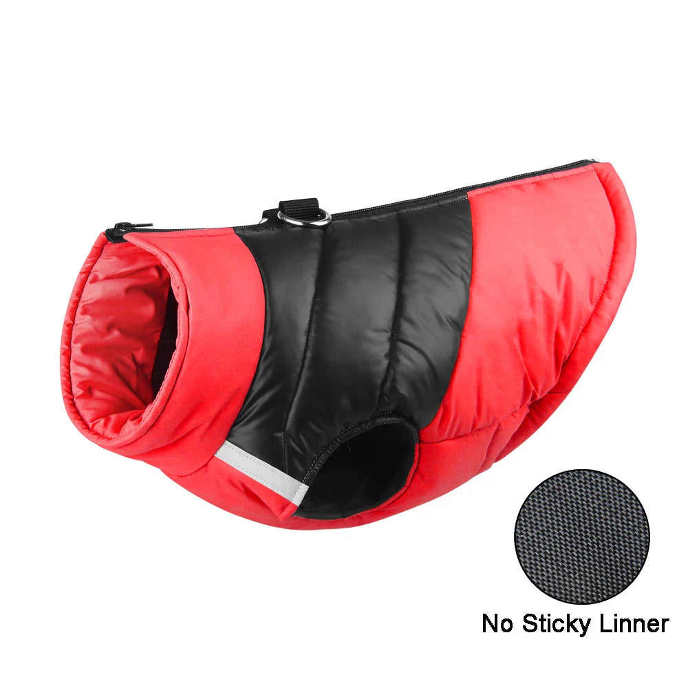 Waterproof Padded Dog Jacket - Winter Zipper Vest for Dogs