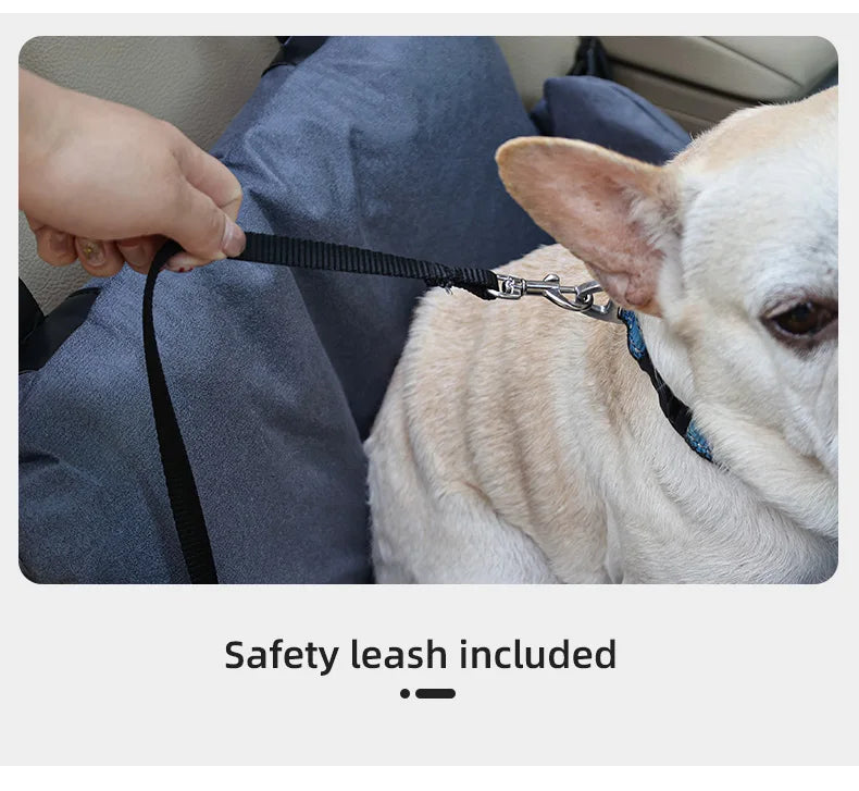 Inflatable Dog Car Seat Bed – Portable Booster for Small Pets