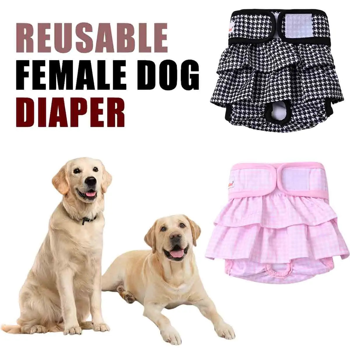 PawDress™ Washable Dog Diaper Dress - Cute & Comfortable