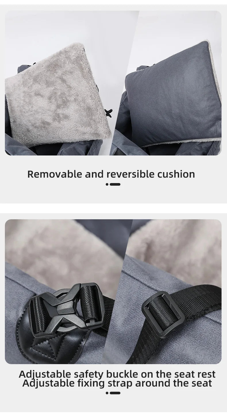 Inflatable Dog Car Seat Bed – Portable Booster for Small Pets