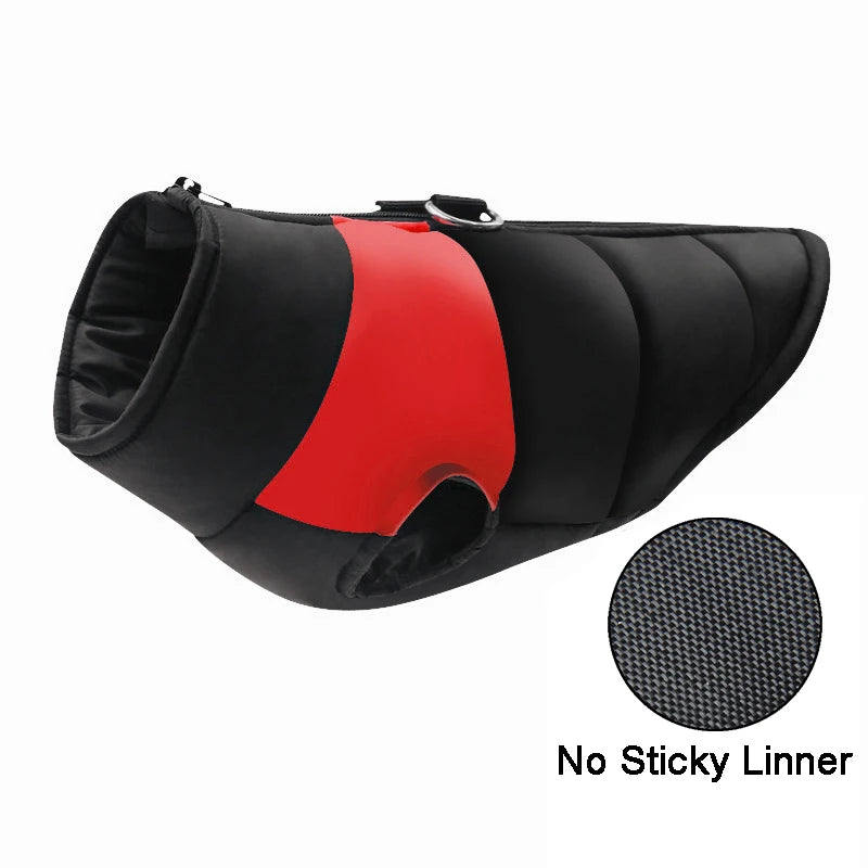 Waterproof Padded Dog Jacket - Winter Zipper Vest for Dogs