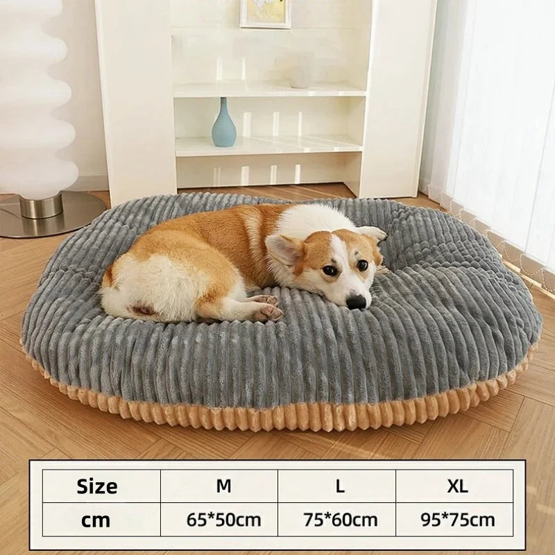 Winter Soft Dog Bed – Warm Floor Mat for Dogs & Cats