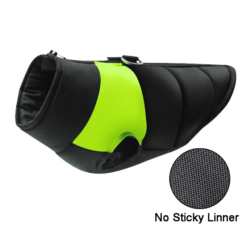 Waterproof Padded Dog Jacket - Winter Zipper Vest for Dogs