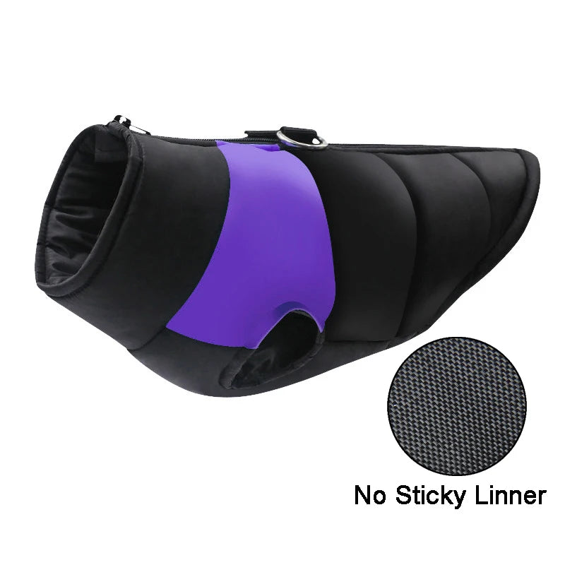 Waterproof Padded Dog Jacket - Winter Zipper Vest for Dogs
