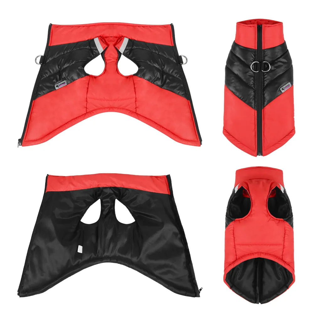 Waterproof Dog Jacket – Winter Warm Vest for Small & Large Dogs