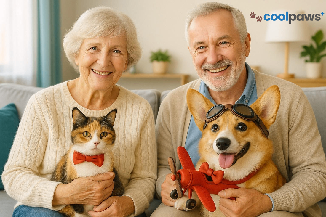 🐾 Bobby & Lucky’s First Day with Grandma & Grandpa