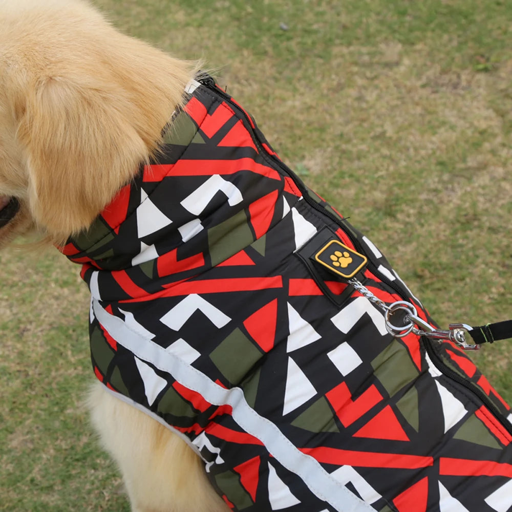 Waterproof Reflective Winter Dog Jacket for Large Breeds