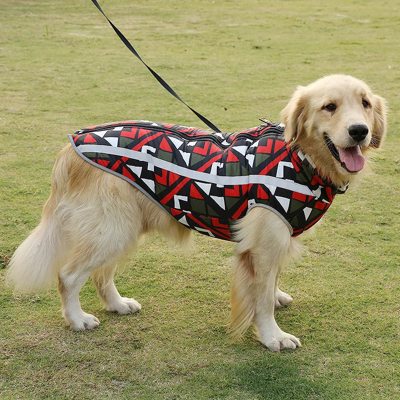 Waterproof Reflective Winter Dog Jacket for Large Breeds