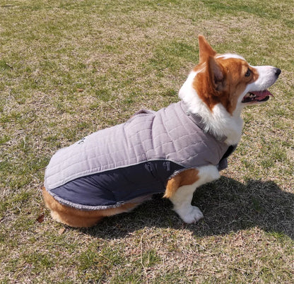 Thick Fleece Winter Dog Jacket – Reflective & Adjustable Coat
