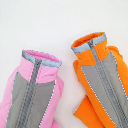 Waterproof Winter Dog Jumpsuit – Warm Reflective Coat for Small Dogs