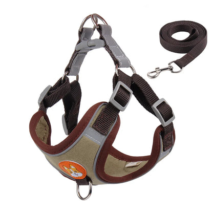 No Pull Reflective Dog Harness & Leash Set – Small Pets