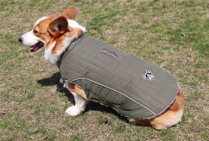 Thick Fleece Winter Dog Jacket – Reflective & Adjustable Coat