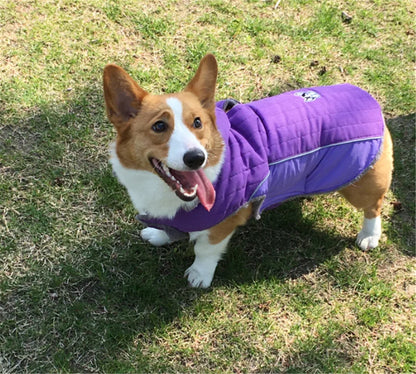 Thick Fleece Winter Dog Jacket – Reflective & Adjustable Coat