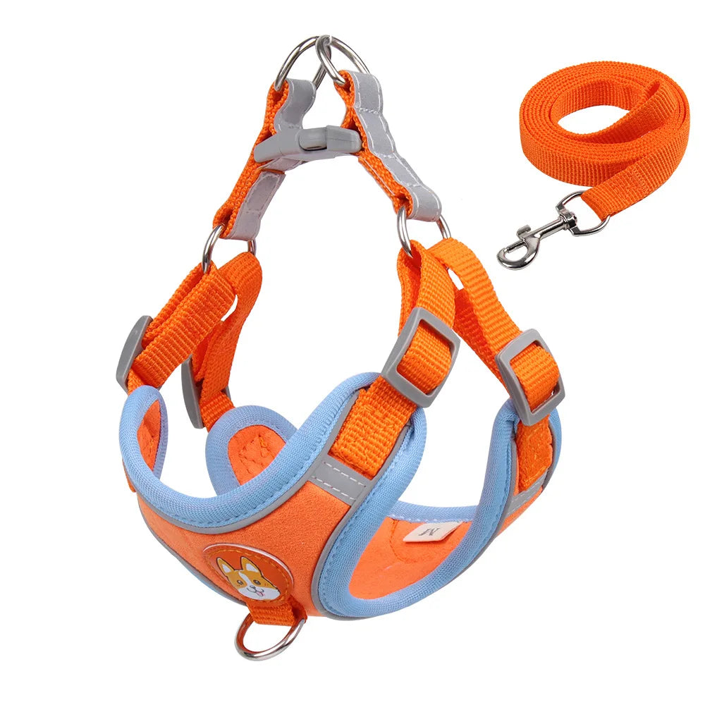 No Pull Reflective Dog Harness & Leash Set – Small Pets