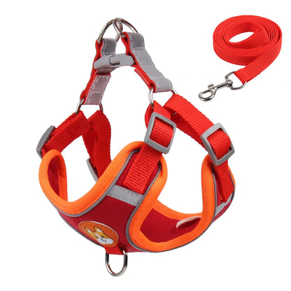 No Pull Reflective Dog Harness & Leash Set – Small Pets