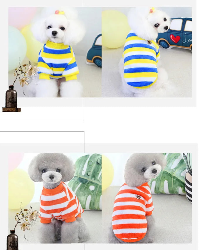 Soft Fleece Pet Sweater - Autumn, Winter Warm Clothes