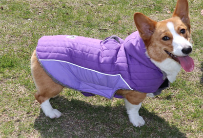 Thick Fleece Winter Dog Jacket – Reflective & Adjustable Coat