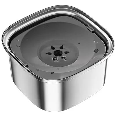 3L Stainless Steel Dog Bowl – Anti-Splash Water Dish
