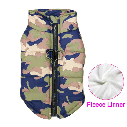 Waterproof Padded Dog Jacket - Winter Zipper Vest for Dogs