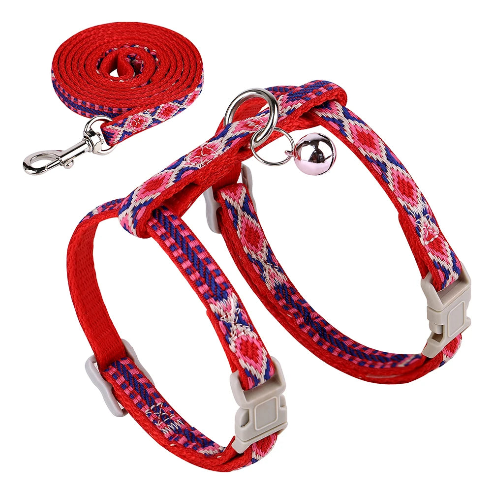 Escape-Proof Cat Harness & Leash – Adjustable, Safe & Stylish