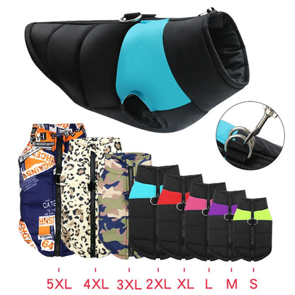 Waterproof Padded Dog Jacket - Winter Zipper Vest for Dogs