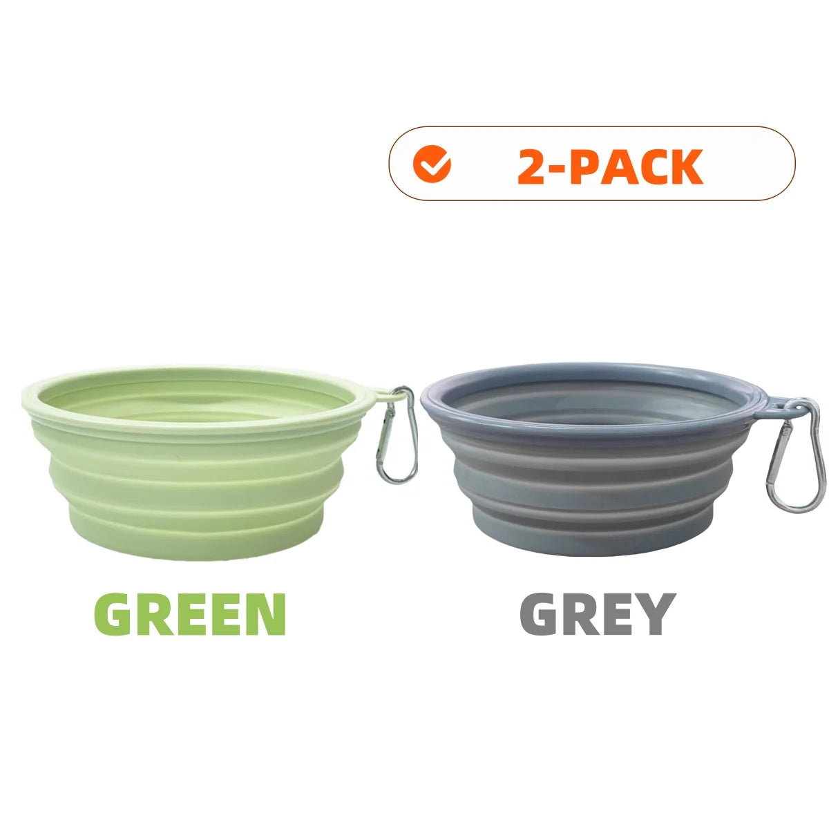 PawSip™ Travel Bowls - Collapsible 2-Pack
