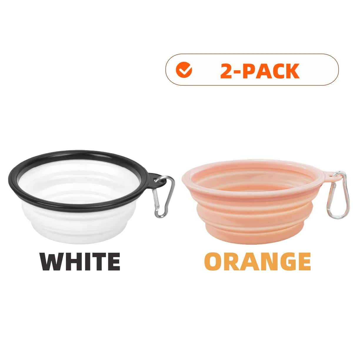 PawSip™ Travel Bowls - Collapsible 2-Pack